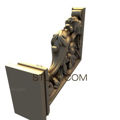 Кронштейны (KR_0399) 3D модель для ЧПУ станка