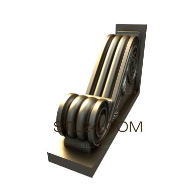 Кронштейны (KR_0453) 3D модель для ЧПУ станка