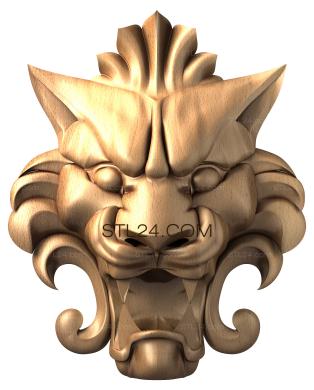 Mask (MS_0003) 3D models for cnc