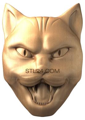 Mask (MS_0007) 3D models for cnc