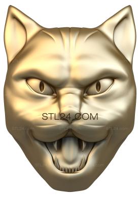 Mask (MS_0007) 3D models for cnc