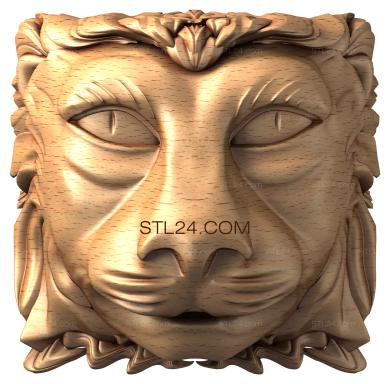 Mask (MS_0009) 3D models for cnc