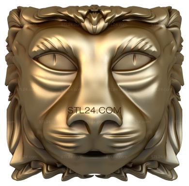 Mask (MS_0009) 3D models for cnc