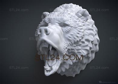 Mask (MS_0084) 3D models for cnc
