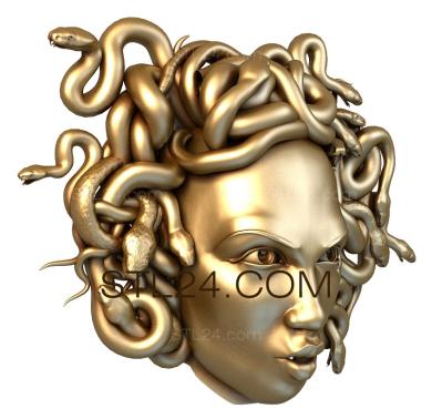 Mask (MS_0091) 3D models for cnc