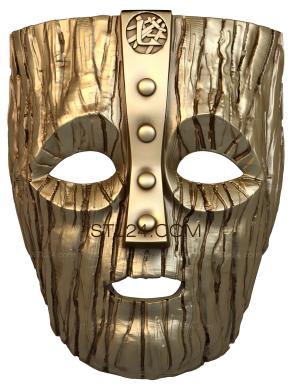 Mask (MS_0099) 3D models for cnc