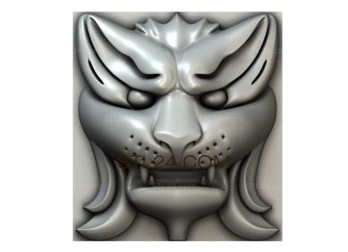 Mask (MS_0101) 3D models for cnc