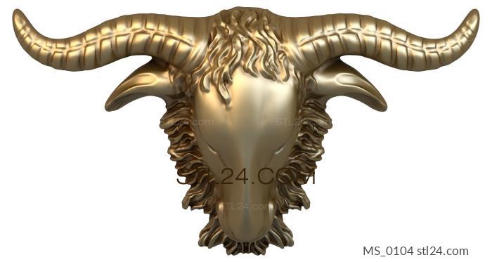 Mask (MS_0104) 3D models for cnc