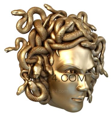 Mask (MS_0105) 3D models for cnc