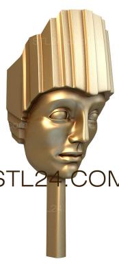 Mask (MS_0109) 3D models for cnc