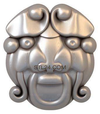 Mask (MS_0113) 3D models for cnc