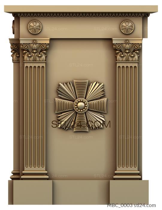 Мебель церковная (MBC_0003) 3D модель для ЧПУ станка