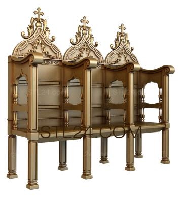 Church furniture (MBC_0005) 3D models for cnc