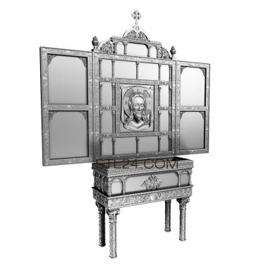 Мебель церковная (MBC_0007) 3D модель для ЧПУ станка