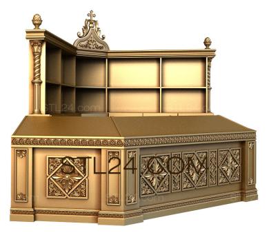 Church furniture (MBC_0018) 3D models for cnc