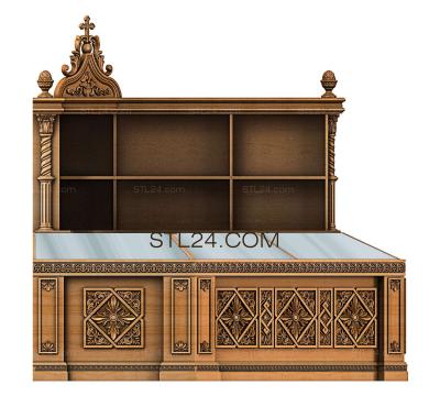 Church furniture (MBC_0018) 3D models for cnc