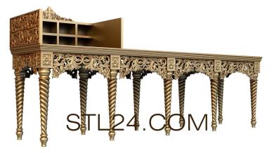 Мебель церковная (MBC_0023) 3D модель для ЧПУ станка