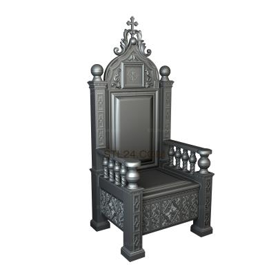 Мебель церковная (MBC_0026) 3D модель для ЧПУ станка