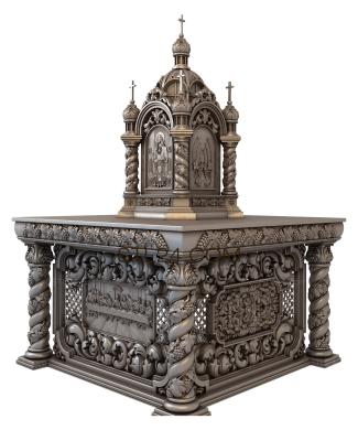 Church furniture (MBC_0028) 3D models for cnc