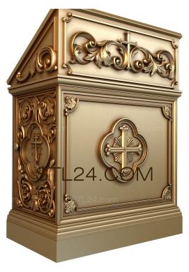 Мебель церковная (MBC_0029) 3D модель для ЧПУ станка