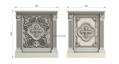 Church furniture (MBC_0030) 3D models for cnc