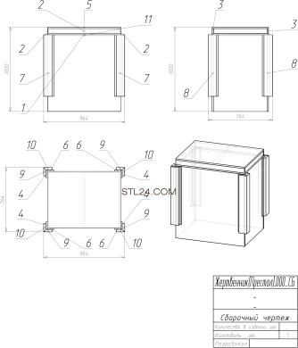 Мебель церковная (MBC_0031) 3D модель для ЧПУ станка