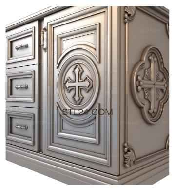 Church furniture (MBC_0032) 3D models for cnc