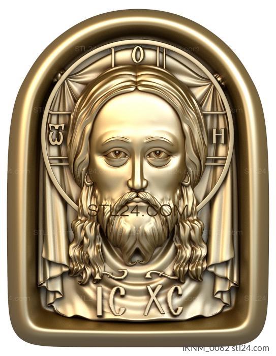 Мини-иконы (Иисус Христос, IKNM_0062) 3D модель для ЧПУ станка