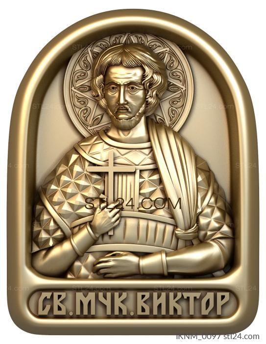 Mini-icon (Holy Martyr Victor, IKNM_0097) 3D models for cnc
