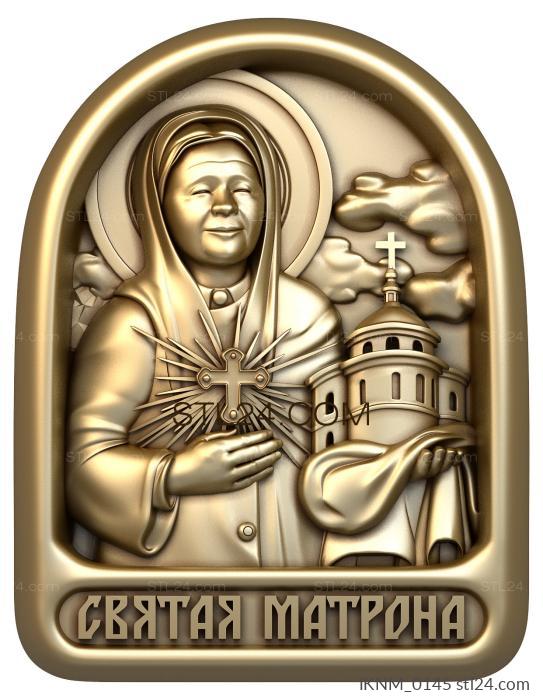 Mini-icon (St. Matrona of Moscow, IKNM_0145) 3D models for cnc