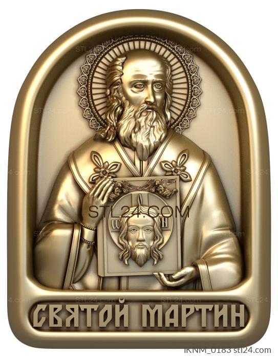 Мини-иконы (Святой Мартин, IKNM_0183) 3D модель для ЧПУ станка
