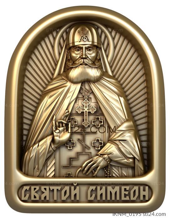 Mini-icon (Saint Simeon, IKNM_0195) 3D models for cnc