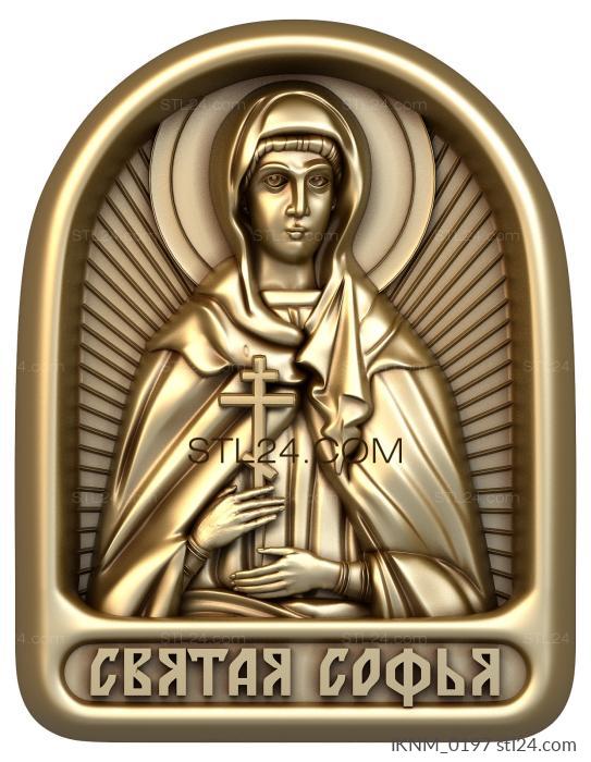 Mini-icon (Saint Sophia, IKNM_0197) 3D models for cnc