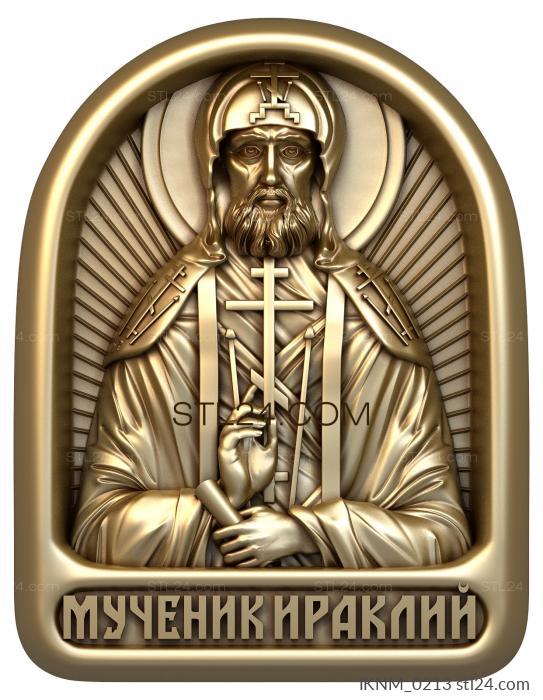 Mini-icon (Martyr Heraclius Issyk - Kulsky, IKNM_0213) 3D models for cnc