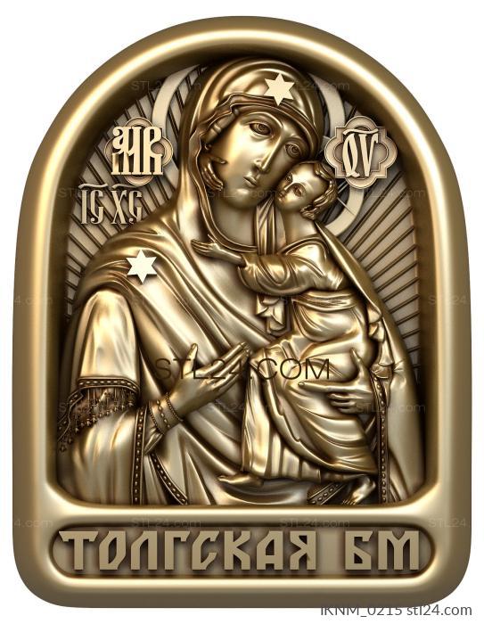 Mini-icon (Tolgskaya Mother of God, IKNM_0215) 3D models for cnc