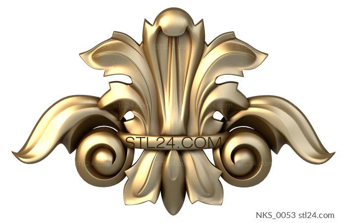 Накладки симметричные (NKS_0053) 3D модель для ЧПУ станка