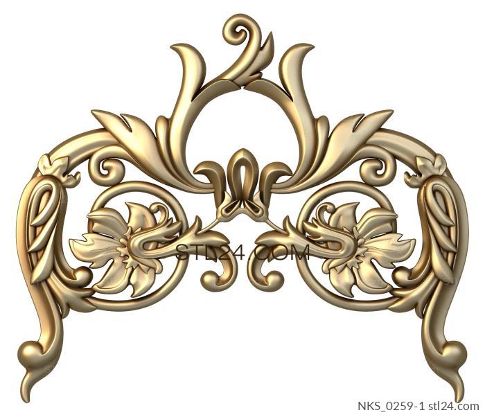 Symmetrycal onlays (NKS_0259-1) 3D models for cnc