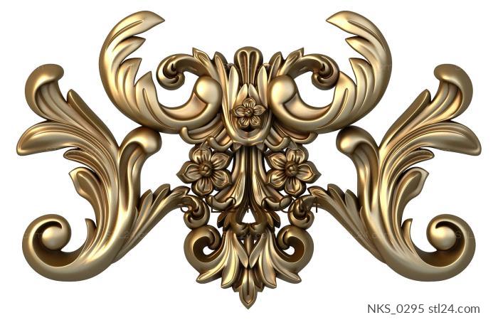 Symmetrycal onlays (NKS_0295) 3D models for cnc