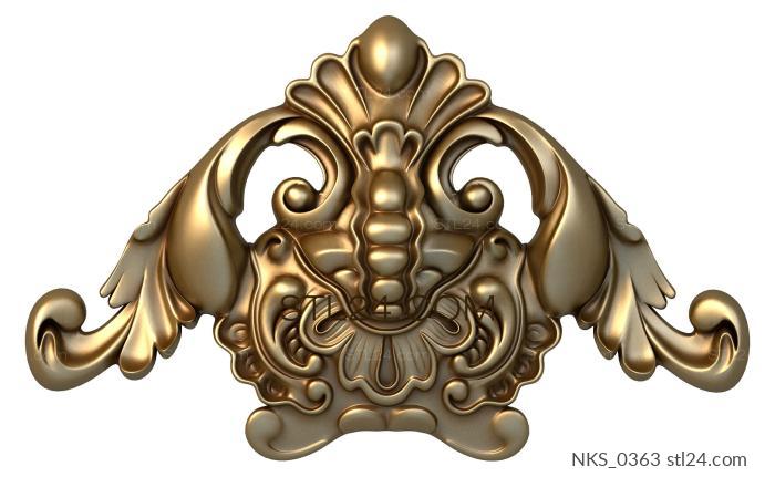 Symmetrycal onlays (NKS_0363) 3D models for cnc