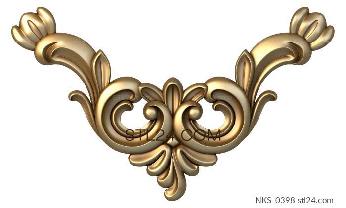 Symmetrycal onlays (NKS_0398) 3D models for cnc