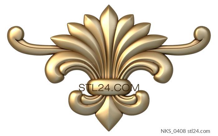 Symmetrycal onlays (NKS_0408) 3D models for cnc