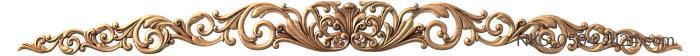 Symmetrycal onlays (Carved fragment with plant motifs and curls, NKS_0504) 3D models for cnc