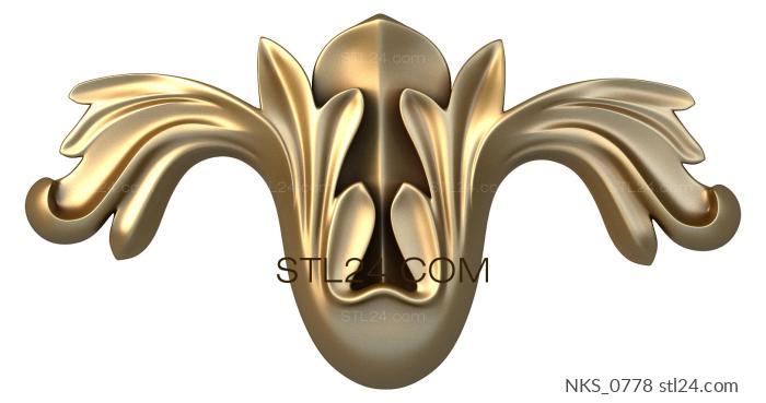 Symmetrycal onlays (NKS_0778) 3D models for cnc