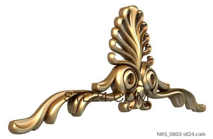 Symmetrycal onlays (NKS_0803) 3D models for cnc