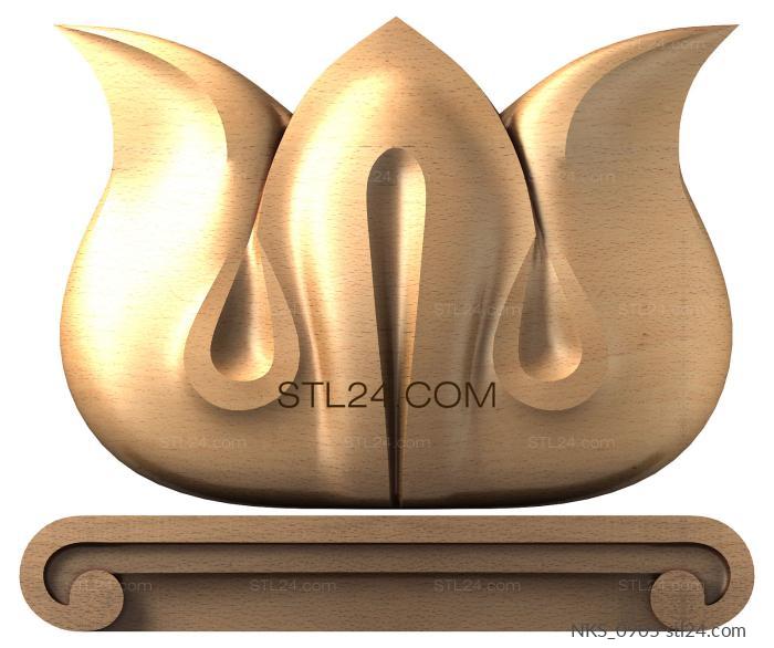 Symmetrycal onlays (NKS_0905) 3D models for cnc