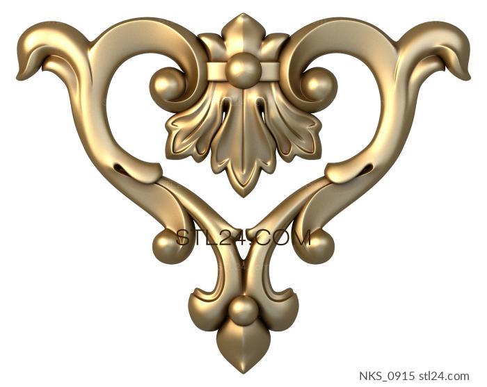 Symmetrycal onlays (NKS_0915) 3D models for cnc