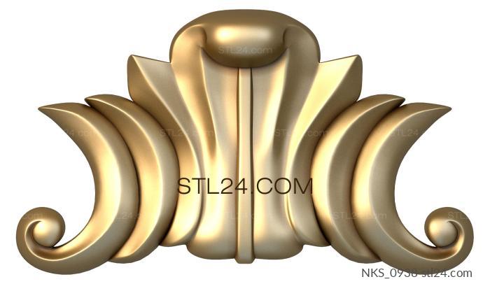 Накладки симметричные (NKS_0938) 3D модель для ЧПУ станка