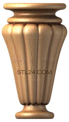 Ножки (NJ_0015) 3D модель для ЧПУ станка