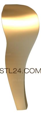 Ножки (NJ_0109) 3D модель для ЧПУ станка