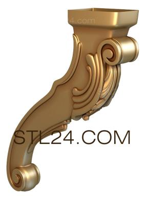 Ножки (NJ_0158) 3D модель для ЧПУ станка